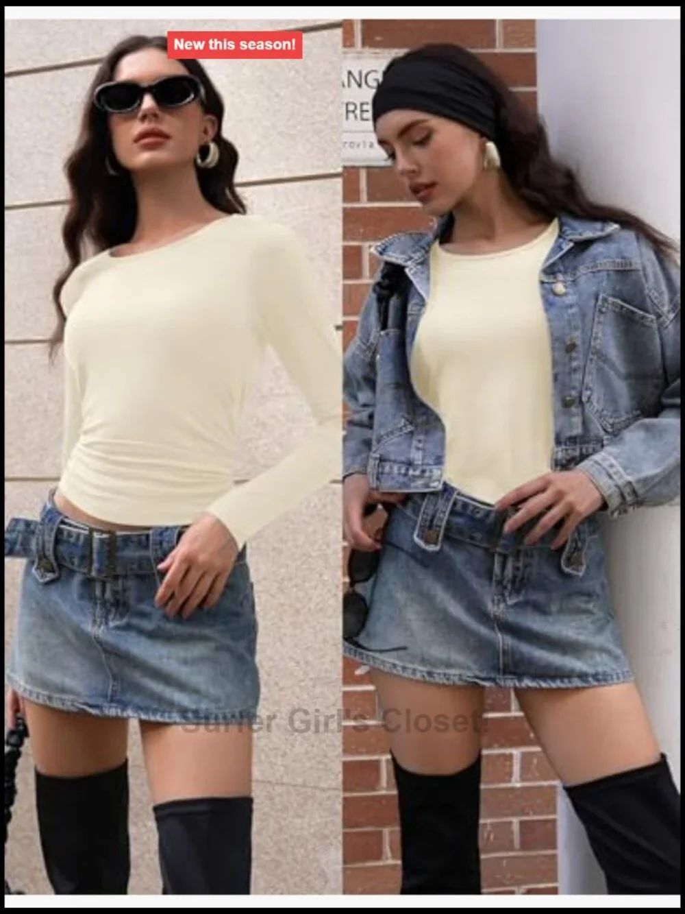 3 Pack Long Sleeve Scoop Neck Fitted Tops Thermal Undershirt Base Layer Tee